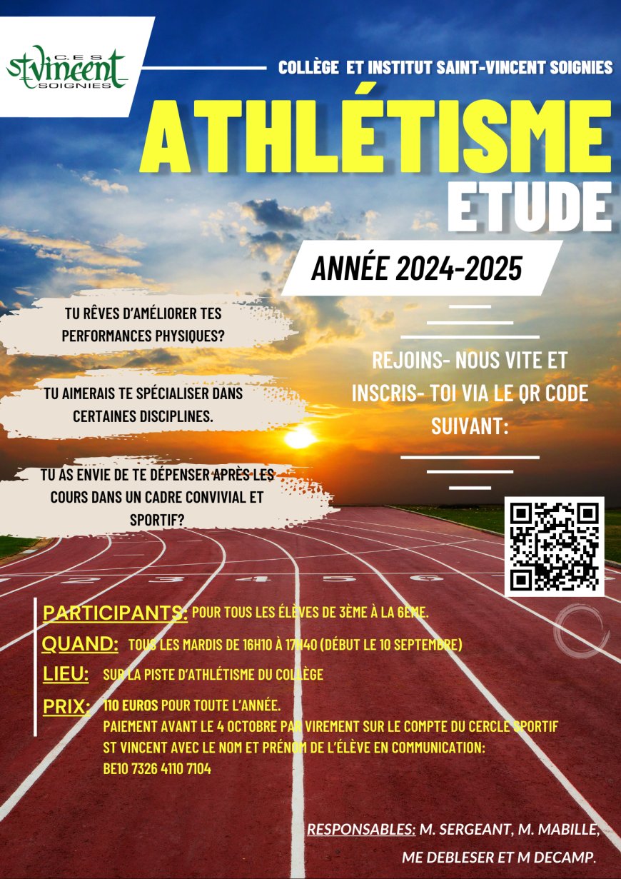 Athlétisme Etudes