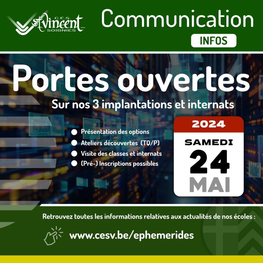 Portes ouvertes - Samedi 24 mai 2025